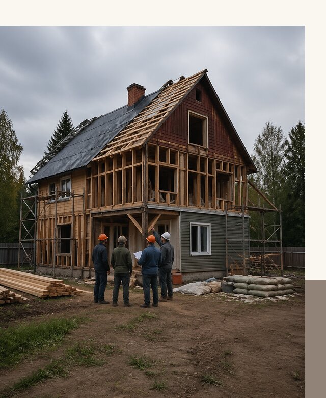 Реконструкция дачного дома в Туле под ключ с проектом